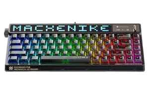 Machenike KT68 Pro Tri-Mode RGB Transparent Keyboard with Smart Screen
